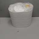 White Bathroom Set, White Bathroom Accessories Set with Trash Can, 2PCS Soap Dispensers, Soap Dish, Toothbrush Holder, Toothbrush Cup,Toilet Brush, Tray and Qtip Holders for Bathroom Decor