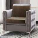 Foam Recliner Chair Cushions Wheelchair Cushions, Non-Slip 4" Thick Supportive Lumbar Support Pillow for Elderly Supportive Seat Cushion with Lumbar Pillow; 20x20x4"+12.8" Backrest Height,Coffee