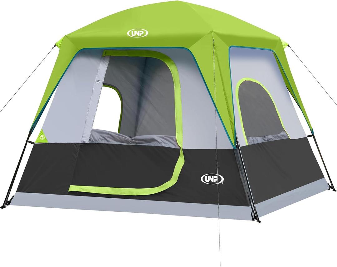 UNP 4-Person Tent Portable Cabin Tent, Camping Tent 4 Person for Outdoor