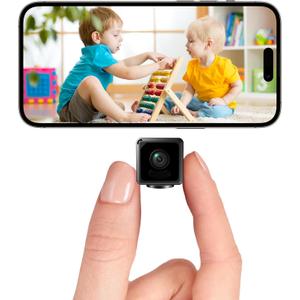 4K Mini Wireless Camera Home Security Cam Indoor HD Camera Small Smart WiFi House Portable Cameras Tiny House Nanny Cam Battery Life Powered Body Cameras 150 Wide Angle Night Vision Motion Detection