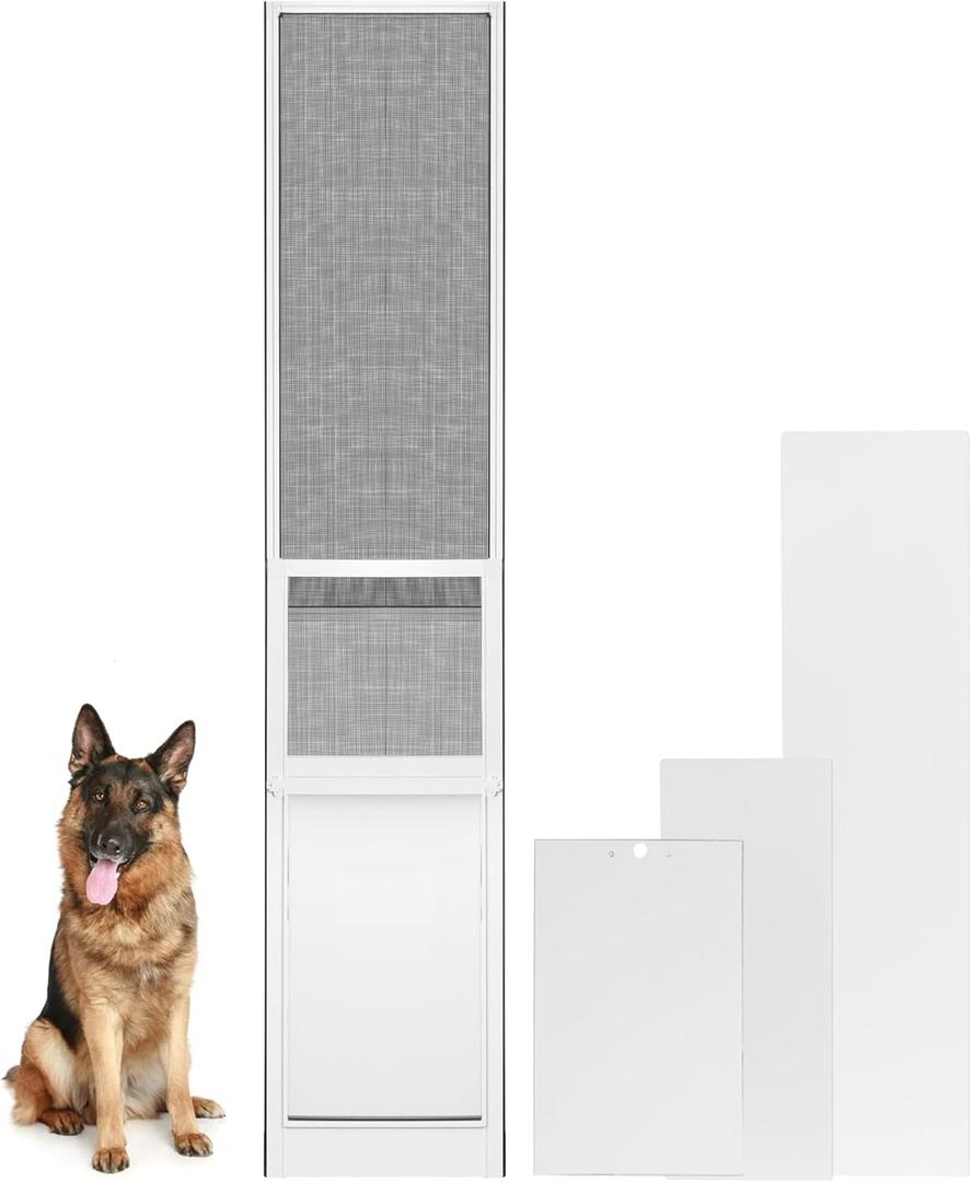 Extra Large Dog Door for Sliding Door - X Large Dog Door for Sliding Glass Door - Pet Door for Patio Slider Insert