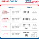 4 Pack Hanging Vacuum Storage Bags for Jackets, Clothes, Suits and Dresses  Vacuum Sealed Compression Bags with Hand Pump  Space Saver Storage Bags for Moving, Travel & Organization (2S & 2L)