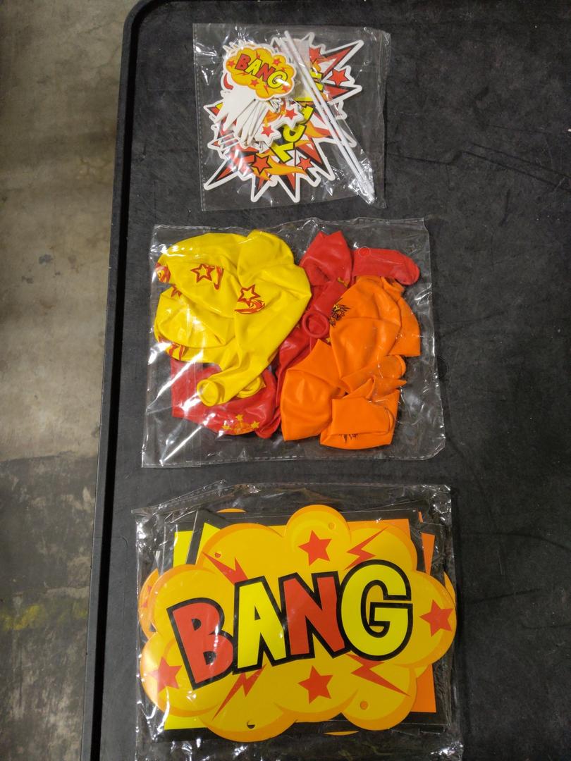 Birthday Party Decorations for Boys,Happy Birthday Banner,Foil Balloons,Tablecloth,Party Supplies For Girls