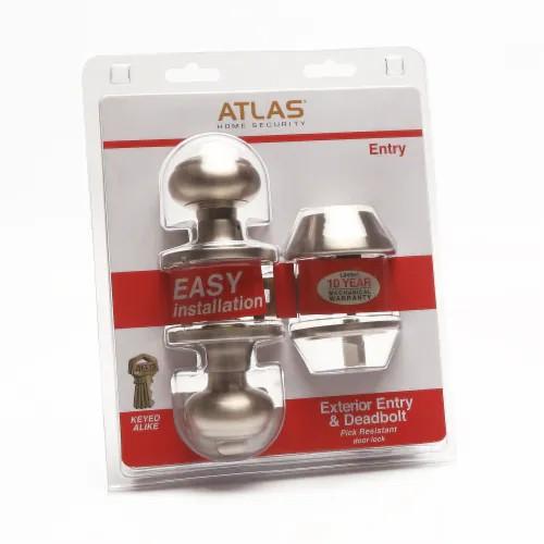 CALIMET Door Knob Lock Set, Keyed Knobs Lockset Handle, 2 Keys