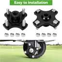 10L0L Golf Cart Rear Axle Hub Assembly for EZGO RXV 2008-Up Gas and Electric,Replace OEM# 604112, 615604,2 pcs