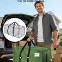 HOMESURE Supports 200lbs Heavy Duty Moving Bags - Strong Zipper & Wrap-Around Handles - Water-Resistant Storage Totes, Durable Alternative to Moving Boxes - 40 Pack - Olive Green, 40 Pack-24gal