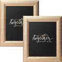 ArtbyHannah 8x10 Inch Gold Picture Frame, Elegant Modern Wedding Photo Frames with Real Glass, Golden Vintage Pictures Framed for Tabletop Display or Wall Hanging (Set of 2)