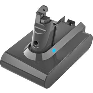 21.6V 6000mAh V6 Replacement Battery Compatible with V6 DC58 DC59 DC61 DC62 SV03 SV04 SV06 SV09 Motorhead Animal Absolute Slim Fluffy Handheld Vacuum (Gray) 