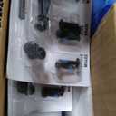 DUMOS 26 Inch Counter Height Bar Stools Set of 2, Modern Faux Leather High Barstools with Back and Metal Leg, Bar Chairs for Kitchen lsland, Elegant Brown