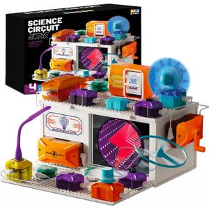 Dollox Science Kits for Kids  Level 4 Electrical Circuit Blocks with 380+ Projects, Educational Electronics Toy for Boys & Girls, Perfect Christmas & Birthday Gift