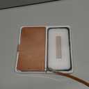 TUCCH Compatible with iPhone 17 Pro Max Detachable Wallet Case with 4 Card Holder, Wireless Charging PU Leather Flip Folio with RFID Blocking Stand Wrist Strap Shockproof Cover, Textured Light Brown