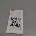 QTlier for iPhone 16 Case, 360 Rotatable Ring Stand, Raised Camera Frame, Shockproof Case Compatible with MagSafe, Case for iPhone 16, Translucent Avocado Green