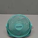 Gaiatop USB Desk Fan, 3 Speeds Strong Airflow, 5.5 Inch Portable 90 Rotate Quiet Cooling, Small Personal Table Fans for Bedroom Home Office Travel Green