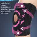 ABYON Knee Brace for Knee Pain, Meniscus Tear & Arthritis [Patented] Medical-Grade Compression Knee Support with Side Spring Stabilizers & Patella Gel Pad Adjustable Wrap Patella Stability for Men Women See How to Size Video Before Ordering