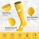 3 Pairs Soccer Baseball Sock, Youth Men and Women Knee High Softball Football Socks for Sports (Large)