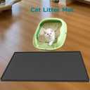 Under Sink Mat 28 x 22 for Kitchen Waterproof, Silicone Under Kitchen Bathroom Protector Sink Liner Mat, Easy to Clean Cabinet Mat Organizers and Storage, Black