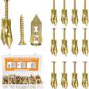 200PCS Self Drilling Drywall Anchors with Screws Kit, Multifunctional Drywall Anchor with Sheetrock Screws - Easy Installation Metal Expansion Bolts, No Drill Needed, Hold 70LB for Wall Hanging