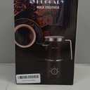 Huogary 5-in-1 Detachable Milk Frother Electric Milk Frother and Steamer Automatic Milk Foamer Frother Hot and Cold Foam Hot Chocolate Maker with Dishwasher Safe (Black)