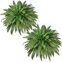 Artificial Ferns for Outdoors & Indoors, 2 Packs Fake Ferns Artificial Plants Large, 48in Lifelike Faux Boston Fern with 88 Fronds Ideal for Planter Porch Home Garden Business Decor, Potted or Hanging