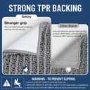 Smiry Bathroom Rugs Mat Round 30x30, Soft Absorbent Chenille Bath Rugs, Non Slip Rubber Backing Machine Washable Quick Dry Bath Mats for Bathroom Floor, Tub, Shower, Home Accessories, Grey