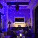 BlissLights Starport USB Laser Star Projector for Game Room Decor, Bedroom Night Light, or Galaxy Mood Lighting Ambiance (Blue)