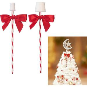 2 x 2 Pieces Christmas Tree Topper Holder Holiday Universal Tree Topper Stabilizer Treetop Base and Stand Halloween Tree Topper Supporter Fit All Base Types Adjustable stabilize Treetop Ornament