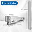 Lateral Opening Door Hinge Set 180° Parallel Opening Cabinet Wardrobe Door Sliding Load-Bearing 15.4lb Heavy Duty Hinge