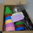 24 Set Valentines Day Cards for Kids Classroom,Nursery Pots with Humidity Dome Shovel and Seed Packet,Small Plastic Plant Pots Valentines Party Favors for Classroom Exchange (Not Included Seeds)