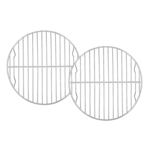 TeamFar Round Cooling Rack Set of 2, 9 Inch Round Baking Steaming Roasting Rack Set Stainless Steel, Healthy & Dishwasher Safe, Mirror Finish & Rust Free
