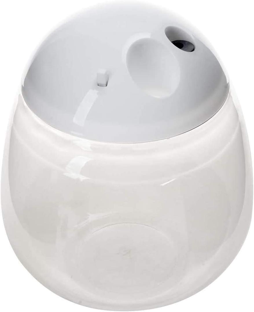 Saim Plastic Fish Tank with Lid, Desktop Clear Round Small Fish Bowl and LED Lighting for Betta Fish Home Office Decoration (with Charger Pattern)
