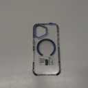 DEERLAMN Strong Magnetic Case for iPhone 17 Pro 6.3-Inch,[Compatible with Magsafe][Military Grade Drop Protection] Clear Slim Shockproof Protective Phone Cover-Transparent+Blue