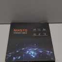 RG6 Coaxial Cable, 3FT 6FT 10FT 15FT 25FT 50FT 100FT Coax Cable Cord with Gold F-Type Connector, High Speed Internet, Digital TV Aerial for HDTV, Satellite, Antenna, Modem with Extender- 3ft (Black)