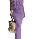 Nimsruc Women's Maxi Dresses 2026 Tiered Spaghetti Strap Sundress Ankle-Length Beach Cover Up Long Dress for Vacation