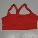 YEOREO Sports Bras for Women Medium Support Racerback Padded Running Bra Tracii Square Neck Wireless Workout Gym Crop Top (Red, M)