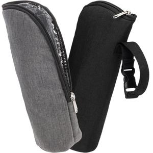 2pcs Baby Bottle Insulated Bags Thermal Breastmilk Feeding Bottle Holder Tote with Hanging Buckle Portable Insulation Pouch for Newborn Toddler Stroller Travel