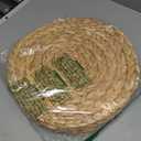 6 Pack, Round Woven Placemats, Natural Water Hyacinth Wicker Placemats, Braided Straw Table Mats, Charger Plates for Dining Table, Fall, Thanksgiving, Christmas (13.8 inch)