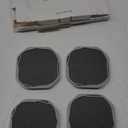 UMIRRO Absorbent Drink Coasters for Tabletop Protection | Silicone Coasters for Drinks Absorbent with Felt Pads | Cup Mat for Coffee, Beer, Wine | Non-Slip, Unbreakable and Kid Safe | Grey Set of 4 (15. Concrete Gray)