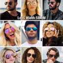 Pro Acme Classic Polarized Aviator Sunglasses 100% UV Protection, 52mm 58mm 63mm
