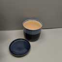 8 Inch Plant Pot: Ceramic Planter with Drainage Hole & Saucer - Gradient Blue Flowerpot for Indoor & Outdoor Plants with Separate Tray