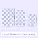 GRANNY SAYS Checkered Purple Bathroom Rugs, 32" x 20", Non-Slip Bath Mats for Bathroom, Plush Shag Absorbent Microfiber Ultra Soft Bath Mat, Cute Washable Rug for Tub, Shower, Bedroom (1'8" x 2'8" (Rectangular))