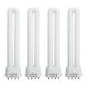 9 Watt Light Bulb Compatible with Satco S8365, Kandolite 96500, Rayovac F9W-1, Coleman Lantern Bulb Replacement 2G7 Base 4100K 4 Pack