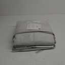 Ombre Full Blackout Curtain Panels 84 Inch Long Noise Reducing Energy Efficient Window Treatment Drapes for Bedroom Linen Texture with Grommets Top Gradient Print Cream White to Gray, 50"x84"x2 (Grey)