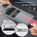 bersem 3 Pack for Samsung Galaxy S24 Ultra Screen Protector + 1 Pack Camera Lens Protector, 9H+ Tempered Glass Film with Customized Installation Tray, Military Grade Shatterproof, HD Clear