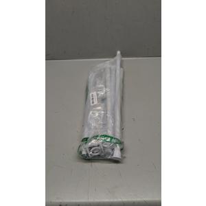 4PCS White Tension Curtain Rod 18-36 Inch Adjustable Curtain Rod No Drilling Tension Rods Small Spring Tension Curtain Rods, for Windows, Door And Closet. (With 4 Set Rod Holders)