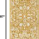 Well Woven Della Gold Vintage Medallion Pattern Runner Rug (2'3" x 7'3" Runner)