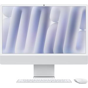 Apple 2024 iMac All-in-One Desktop Computer with M4 chip with 10-core CPU and GPU: Built for Apple Intelligence, 24-inch Retina Display, 16GB Unified Memory, 512GB SSD Storage, Silver
