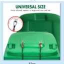 Trash Can Locks Garbage Can Lid Locks for Animals, Bear Raccoon Squirrel Dog Proof Trash Can Lock, Weather-Resistant Universal Trash Bin Lock for Outdoor Trash Cans with Stainless Steel Hasps, (4)