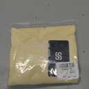 SUUKSESS Women Fitted Basic Tee Cotton Ribbed Crew Neck Summer Short Sleeve Y2K Crop Top Pale Yellow (Yellow)
