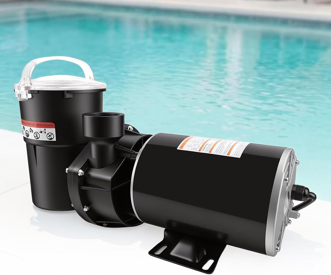 W3SP1580X15 1.5 Horsepower Pool Pump, 60Hz, 3450RPM Single Speed Motor Compatible with Hayward PowerFlo LX Series Square Flange 48Y Frame Pool Pump for Above Ground and On Ground Swimming Pool