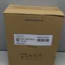 Naivees Plastic Mason Jars Reusable Storage Containers with Silver Airtight Lid 8 Ounce Clear Jars for Dry Foods, Coffee,BPA Free (32 Pack-Black)